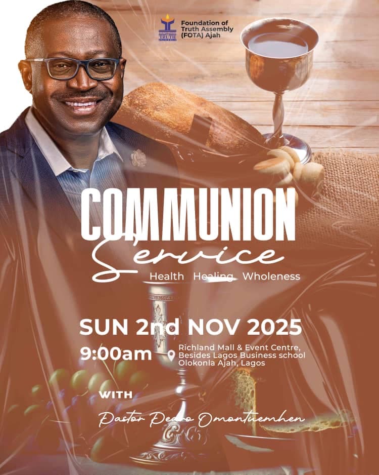 Recent sermon poster for Foundation of truth assembley